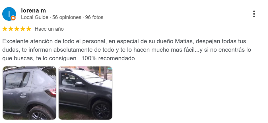 Reseña de cliente 3