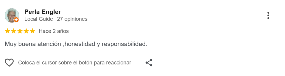 Reseña de cliente 2